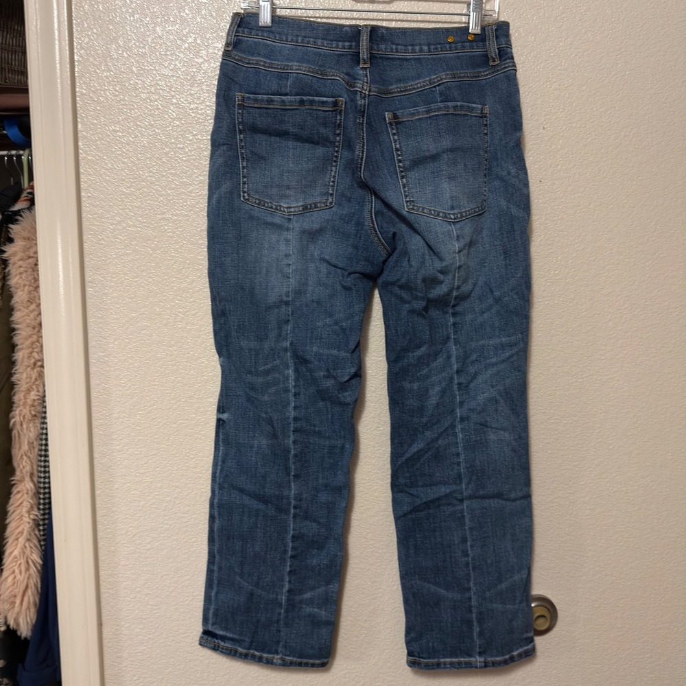 Cabi Soho Womens Cropped Straight Leg Jeans Medium Wash Blue Denim‎ Sz 6 4905 - Picture 7 of 11